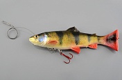 Силиконовая приманка Savage Gear 4D Line Thru Pulsetail Trout 20см 102гр Perch 69365