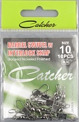 Вертлюжок с карабином Catcher Barrel Swivel w Iterlock Snap # 10