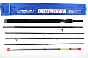 Удилище фидерное Kosadaka Liberty 3.3 м, до 120 гр., 6 секций, 3 вершинки