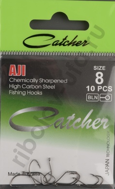 Одинарные крючки Catcher Ajl № 8