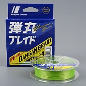 Шнур плетеный Major Craft Dangan Braid 4х green 200м 0,17мм 25lb 