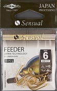 Крючки Mikado - Sensual - Feeder 9111T № 6 Gold (с ушком)