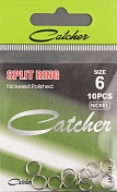 Заводное кольцо Catcher Split Ring nickel size 6.0