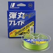 Шнур плетеный Major Craft Dangan Braid 4х green 150м 0.17мм 10.5кг 25b #1.5