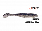 Силиконовая приманка Jig It Flutter 4,4in, 11см 7,8гр цв. 007 кальмар (5шт/уп)