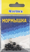 Мормышка литая Marlins Шар 6мм (1.22гр) кр. Crown черная 7000-401