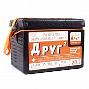 Ящик зимний Camping World Друг-2+ (32.5х43х29см) 20л черный + оригинальная система крепления 