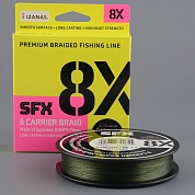 Шнур плетёный Sufix Carrier Braid 8X 135 м PE#0.8, темно-зеленый, 0.148 мм 7.7кг