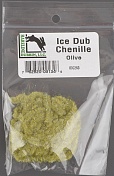 Синель Hareline блестящая Ice Dub Chenille #263 Olive Idc263