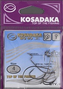 Офсетные крючки Kosadaka B-Soi Worm BN №4 T-0.73 mm L-31 mm