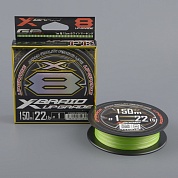 Шнур плетёный Ygk X-Braid Upgrade X8 150m #1.0/22 lb chartreuse