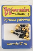 Мормышка Wormix точеная вольфрамовая Муравей d=2,5 звездная пыль арт. 545