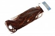 Половинка петушиного седла High & Dry Hackle 1/2 Saddle Grizzly dyed Brown 71842103