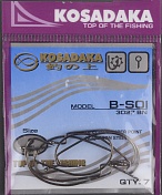 Офсетные крючки Kosadaka B-Soi Worm BN №2 T-0.76 mm L-35 mm