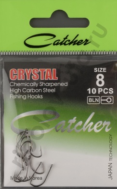 Одинарные крючки Catcher Crystal № 8