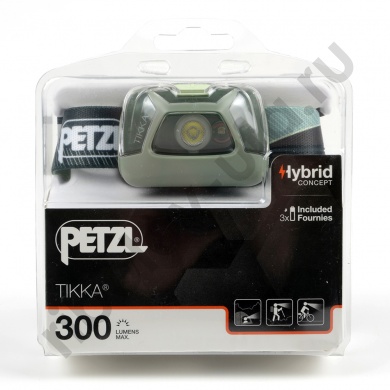 Фонарь налобный Petzl Tikka зеленый 2019 