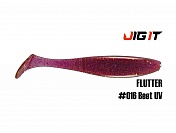 Силиконовая приманка Jig It Flutter 4,4in, 11см 7,8гр цв. 016 кальмар (5шт/уп)