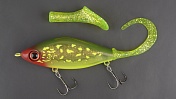 Воблер Strike Pro Guppie Jr Hot Pike, тонущ,11см, 70гр. (0-3м) кр.Owner EG-208A#KG2