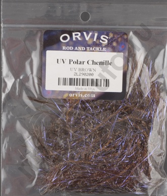 Синель Orvis Uv Polar Chenille Brown