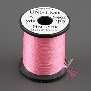 Шелк искуственный Uni Floss Neon 15 y. Hot Pink