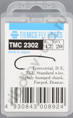 Крючки Tiemco TMC2302 #12 (20 шт)