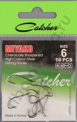 Одинарные крючки Catcher Miyako № 6