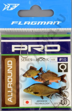 Одинарные крючки Flagman Pro Allround №10 (10шт/уп)