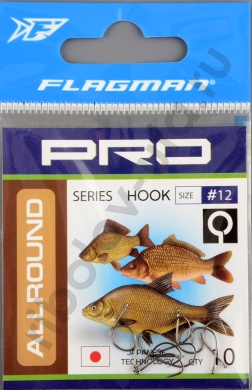 Одинарные крючки Flagman Pro Allround №12 (10шт/уп)