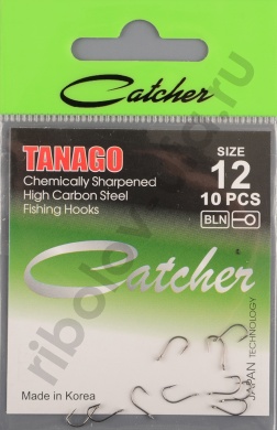 Одинарные крючки Catcher Tanago № 12