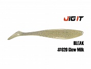 Силиконовая приманка Jig It Bleak 3.4in, 8,5см 3,8гр цв. 020 чеснок (8шт/уп)