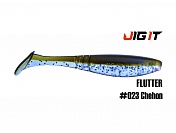 Силиконовая приманка Jig It Flutter 4,4in, 11см 7,8гр цв. 023 кальмар (5шт/уп)