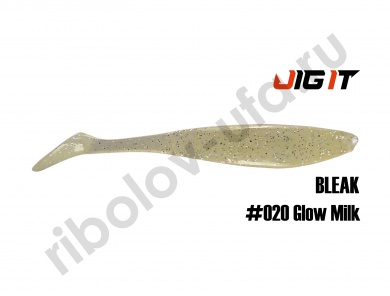 Силиконовая приманка Jig It Bleak 4in, 10см 6гр цв. 020 чеснок (6шт/уп)