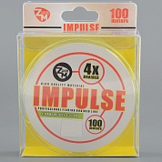 Шнур плетёный Zander Master Impulse x4 chartreuse, 100м, 0.16мм