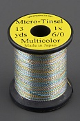 Люрекс овальн. микро UNI Micro-Tinsel 12yds. Multicolor