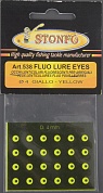 Флюоресцентные глазки (STONFO) FLUO LURE EYES Mis. Piccolr O 4 GIALLO