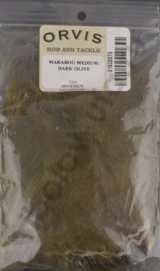 Перья марабу Orvis Strung MARABOU Dark Olive Medium