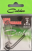 Одинарные крючки Catcher Long Plain Shank № 2