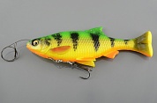 Силиконовая приманка Savage Gear 4D Line Thru Pulse Tail Roach 18см 90гр SS Firetiger  63729