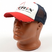 Бейсболка Zetrix Cap ZC-1602 Red Beak, Nany Mesh (синяя сетка-красный козырек)