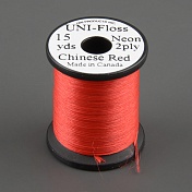 Шелк искуственный Uni Floss Neon 15 y. Chinese Red