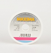 Поводковый материал MAXIMA FLUOROCARBON 0,15 mm 1,4 kg 3 Lb 25 m 27 yards ALFCD0,15mm