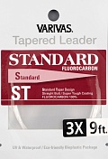 Подлесок конусный флюорокарбон Varivas Tapered Leader Standard Fluorocarbon  9 ft 3X