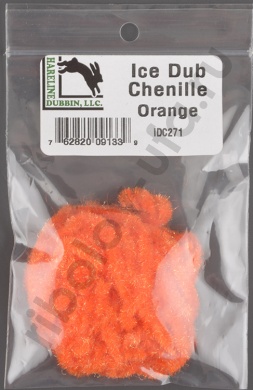 Синель Hareline блестящая Ice Dub Chenille #271 Ouange Idc271