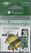 Крючки Mikado - Sensual - Chinta w/ring №10 Blekc Nicel