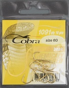 Одинарные крючки Cobra BEAK сер.1091G разм.006