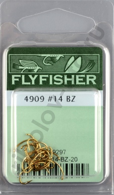 Крючки Flyfisher 4909 #14 BZ