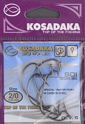 Офсетные крючки Kosadaka Soi BN №2/0 T-0.85 mm L-39 mm