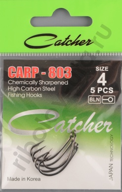 Одинарные крючки Catcher Carp № 4