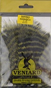 Перья марабу VENIARD Turkey Marabou Barred feather Dyed Olive/Black VND  TMBR-02