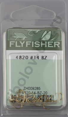 Крючки Flyfisher 4820 #14 BZ